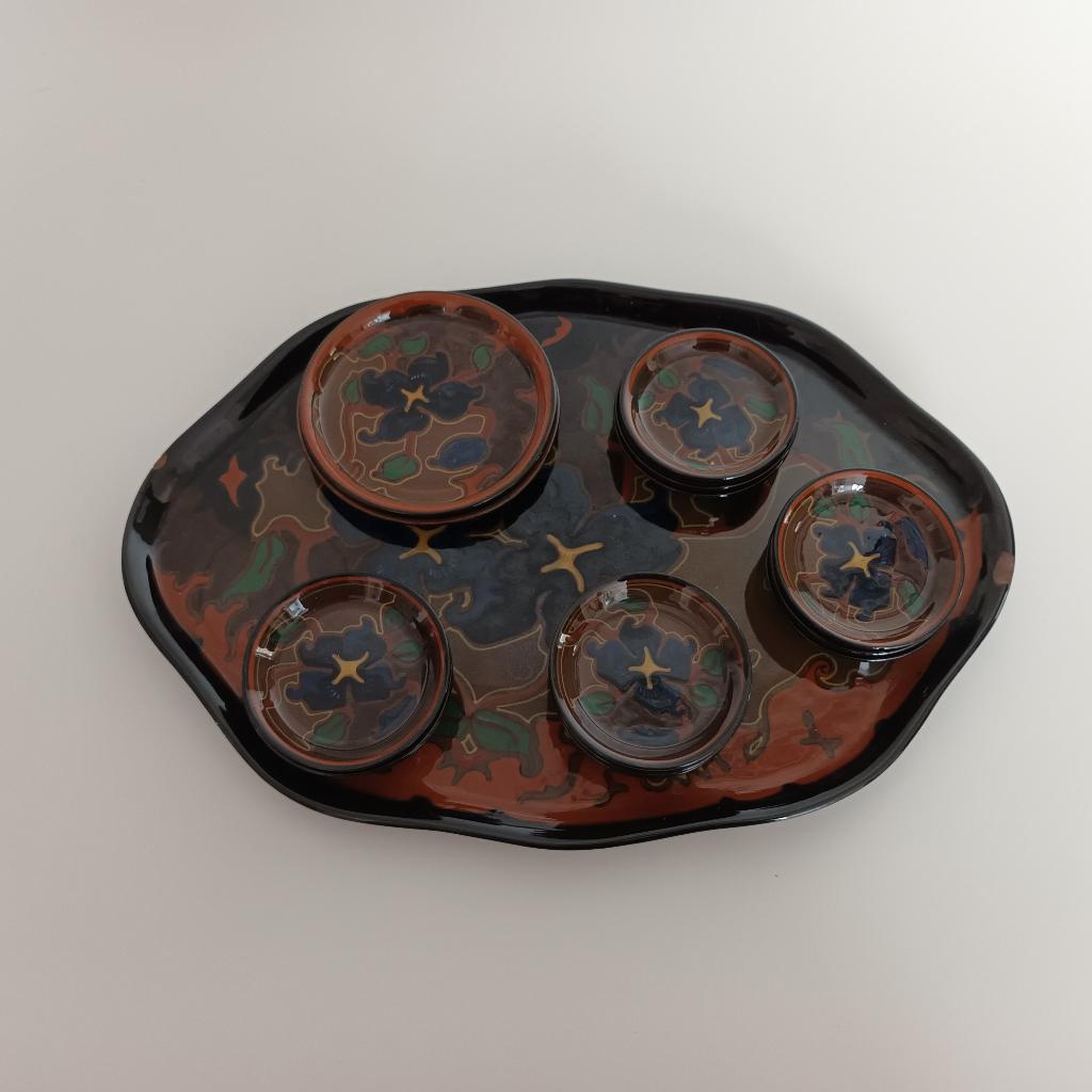 Gouds plateel - bestaat uit 15 stuks, gesigneerd., Antiek en Kunst, Ophalen of Verzenden