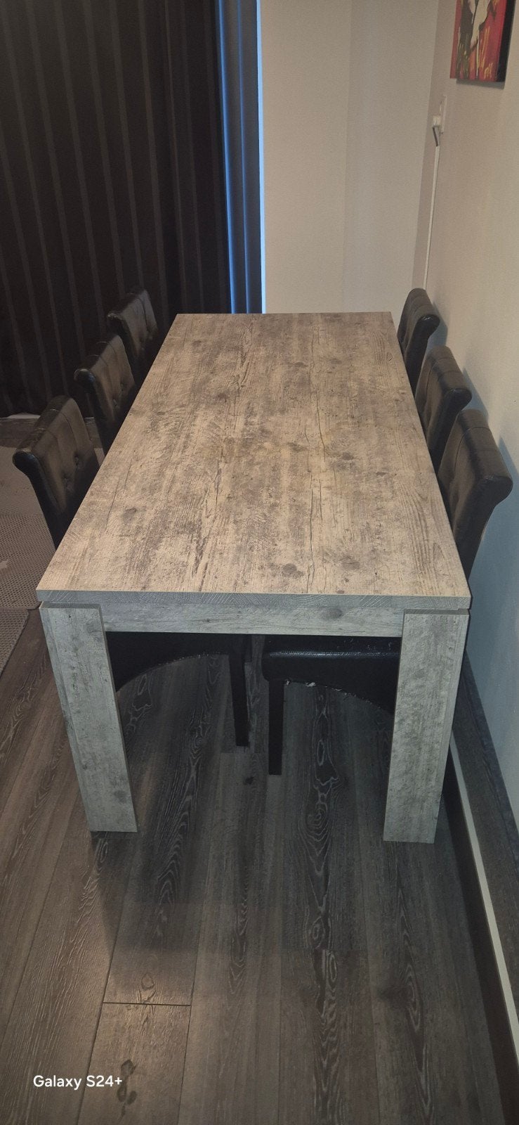 Eettafel, Huis en Inrichting, Tafels | Eettafels, Ophalen, Gebruikt, 200 cm of meer, 50 tot 100 cm