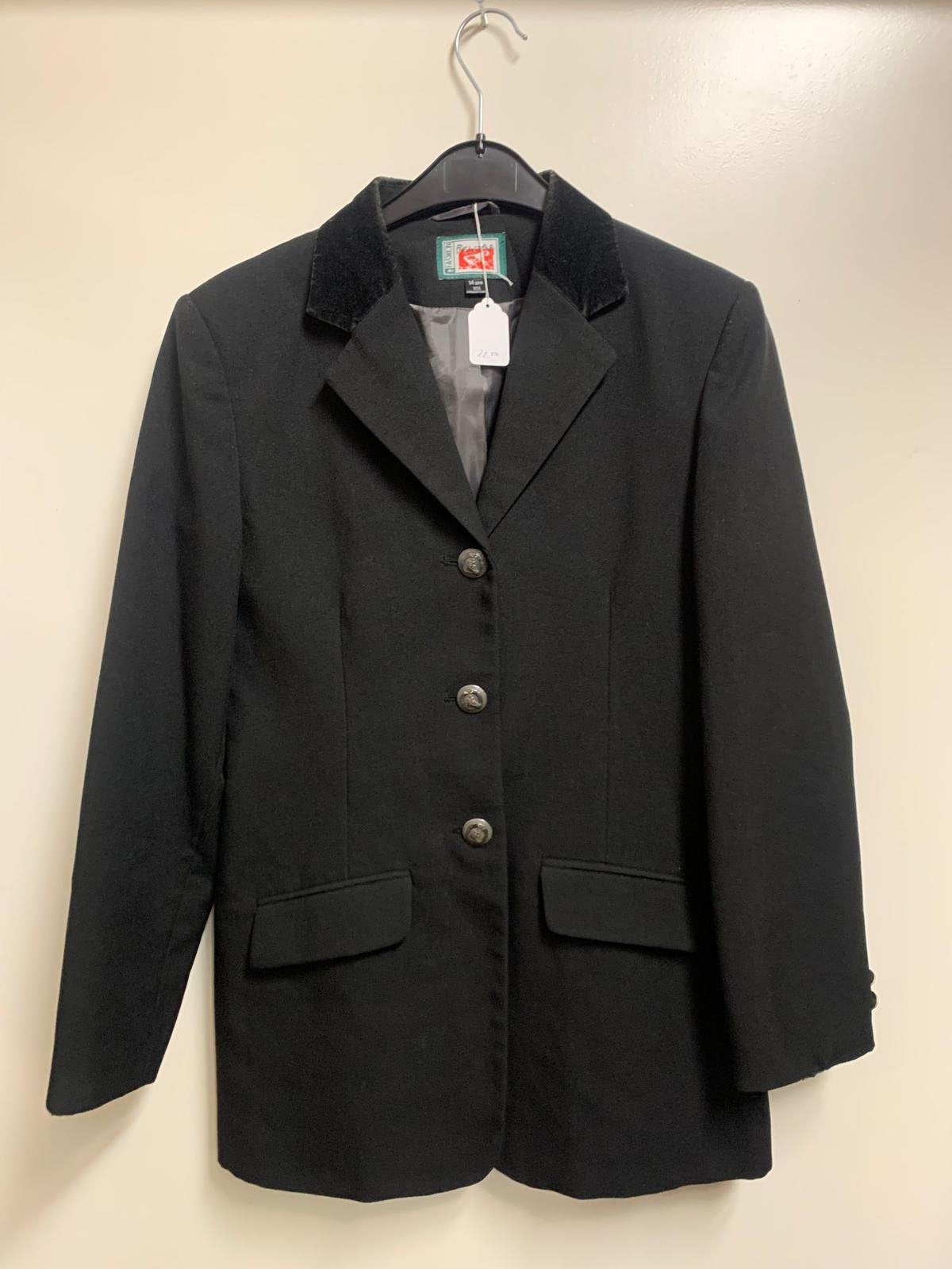 Belstar wedstrijdjasje 164 zwart zgan, Ophalen of Verzenden, Zo goed als nieuw, Dressuur, Bovenkleding