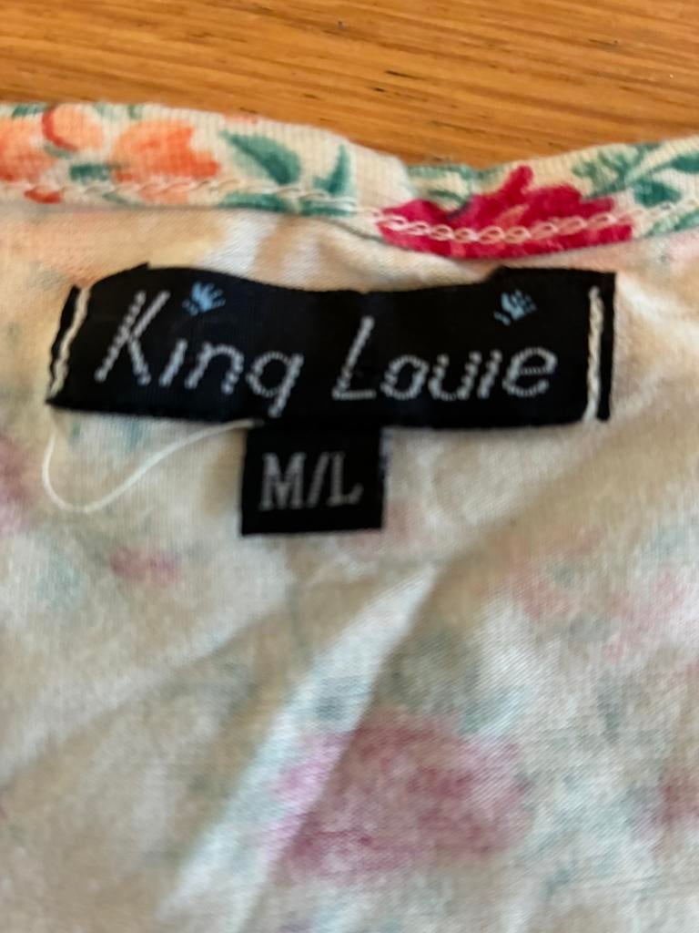King Louie vestje roosjes M, Ophalen of Verzenden, Zo goed als nieuw, Maat 38/40 (M), Korte mouw