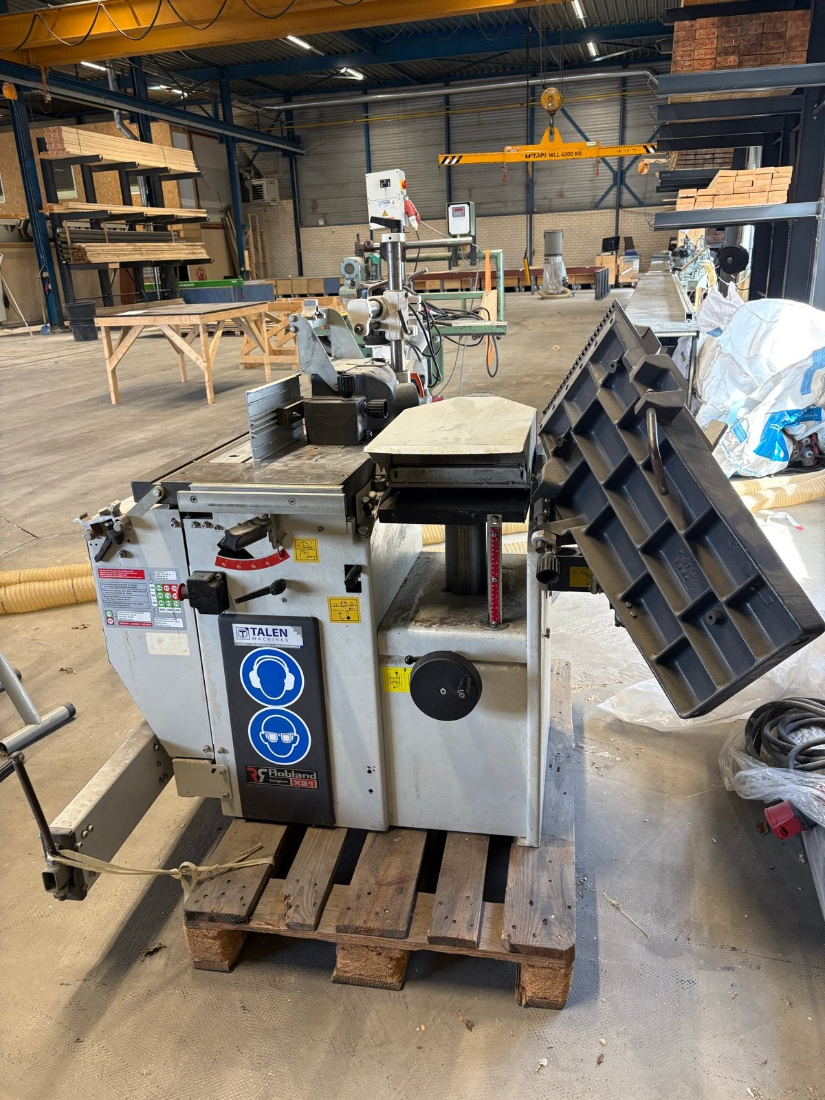 Robland XSD 310 Vlak- en Vandiktebank, Ophalen