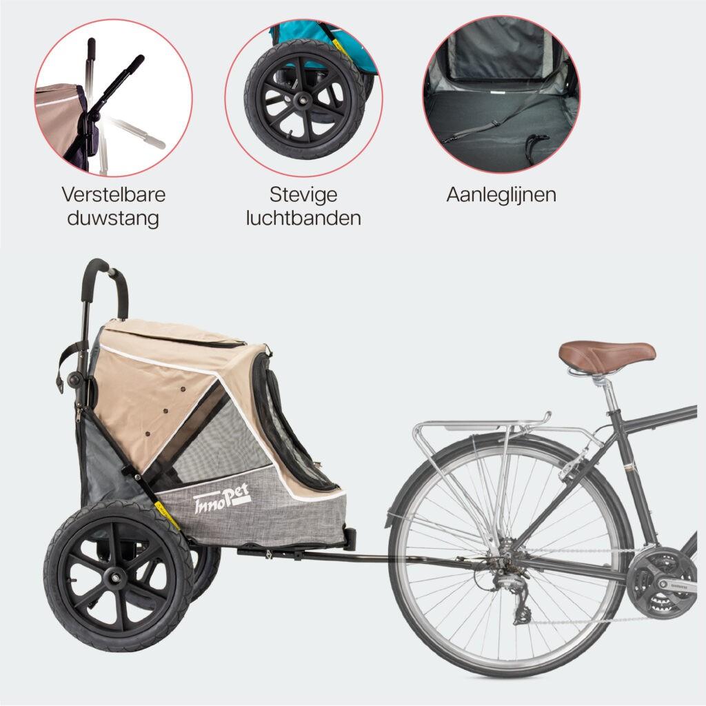 InnoPet Hondenkar & Buggy - Opvouwbaar, tot 30kg, Ophalen of Verzenden
