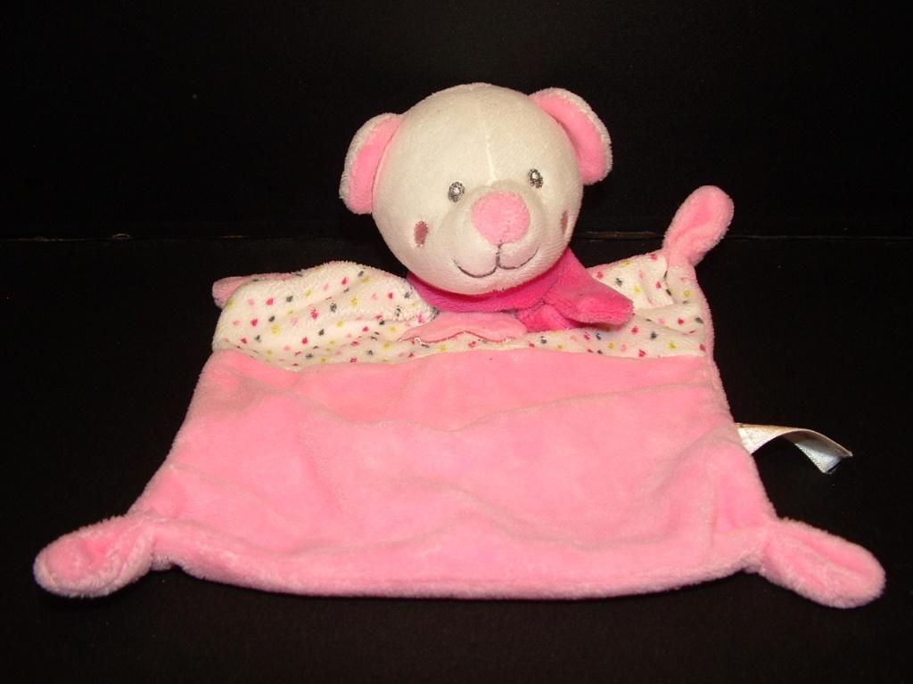 NICOTOY SIMBA TOYS BEER KNUFFELDOEK VELOURS ROZE/WI, Verzenden, Nieuw, Overige typen