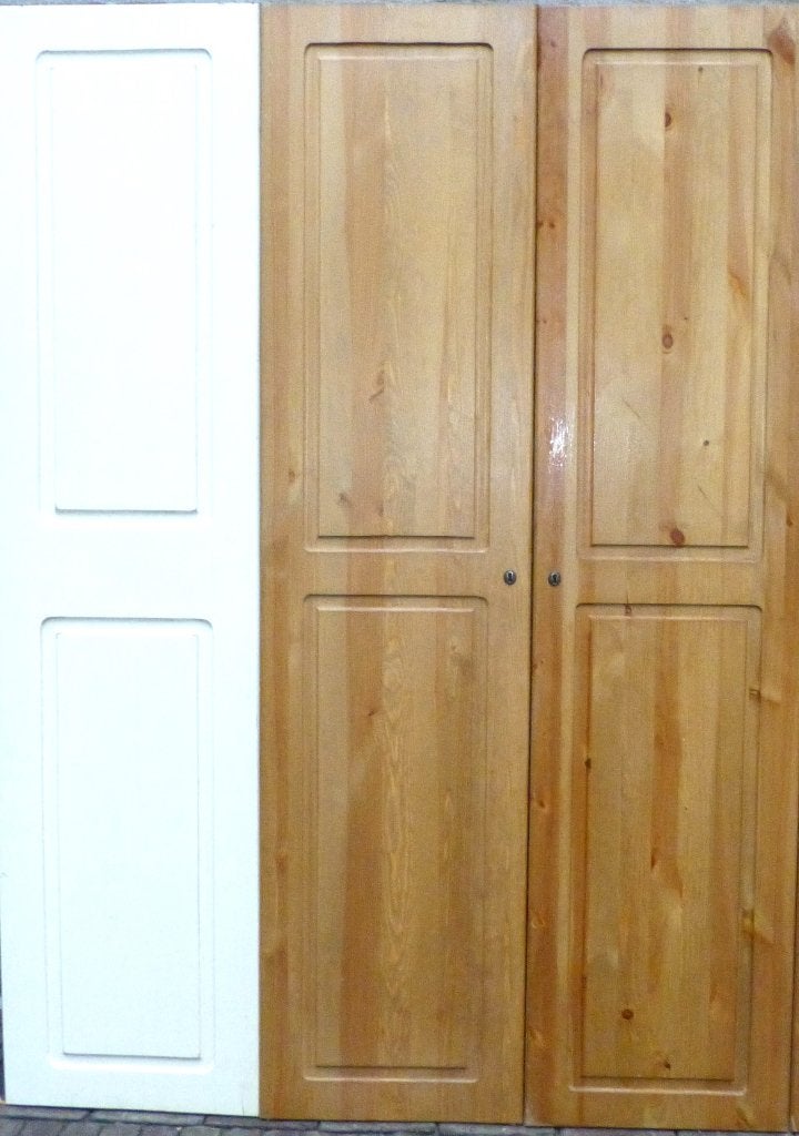 MASSIEF HOUTEN GRENEN KASTDEUREN, Doe-het-zelf en Verbouw, Deuren en Horren, Ophalen, Minder dan 80 cm, Overige typen, Minder dan 200 cm