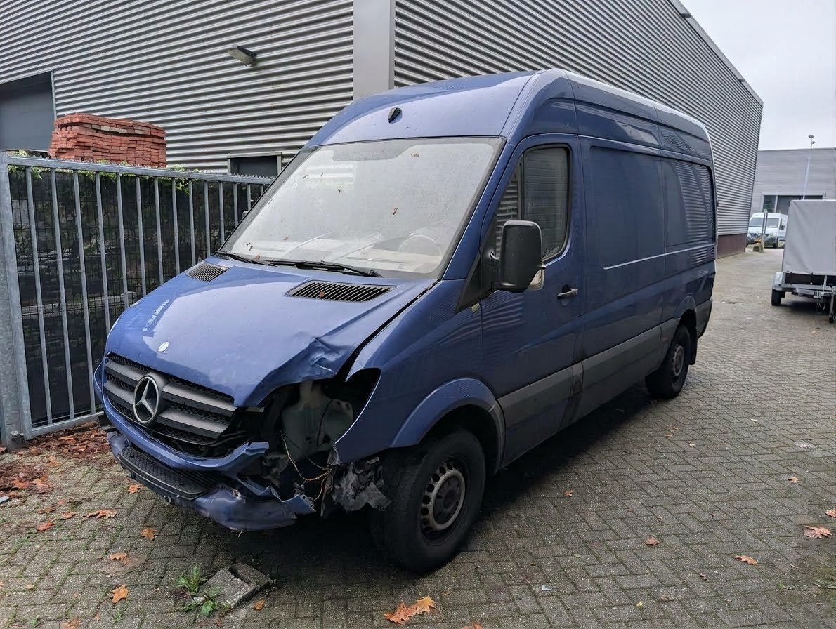 Mercedes-benz Sprinter 313 CDI L2H2 achterwielaandrijvi, Zwart, 129 pk, Blauw, Mercedes-Benz