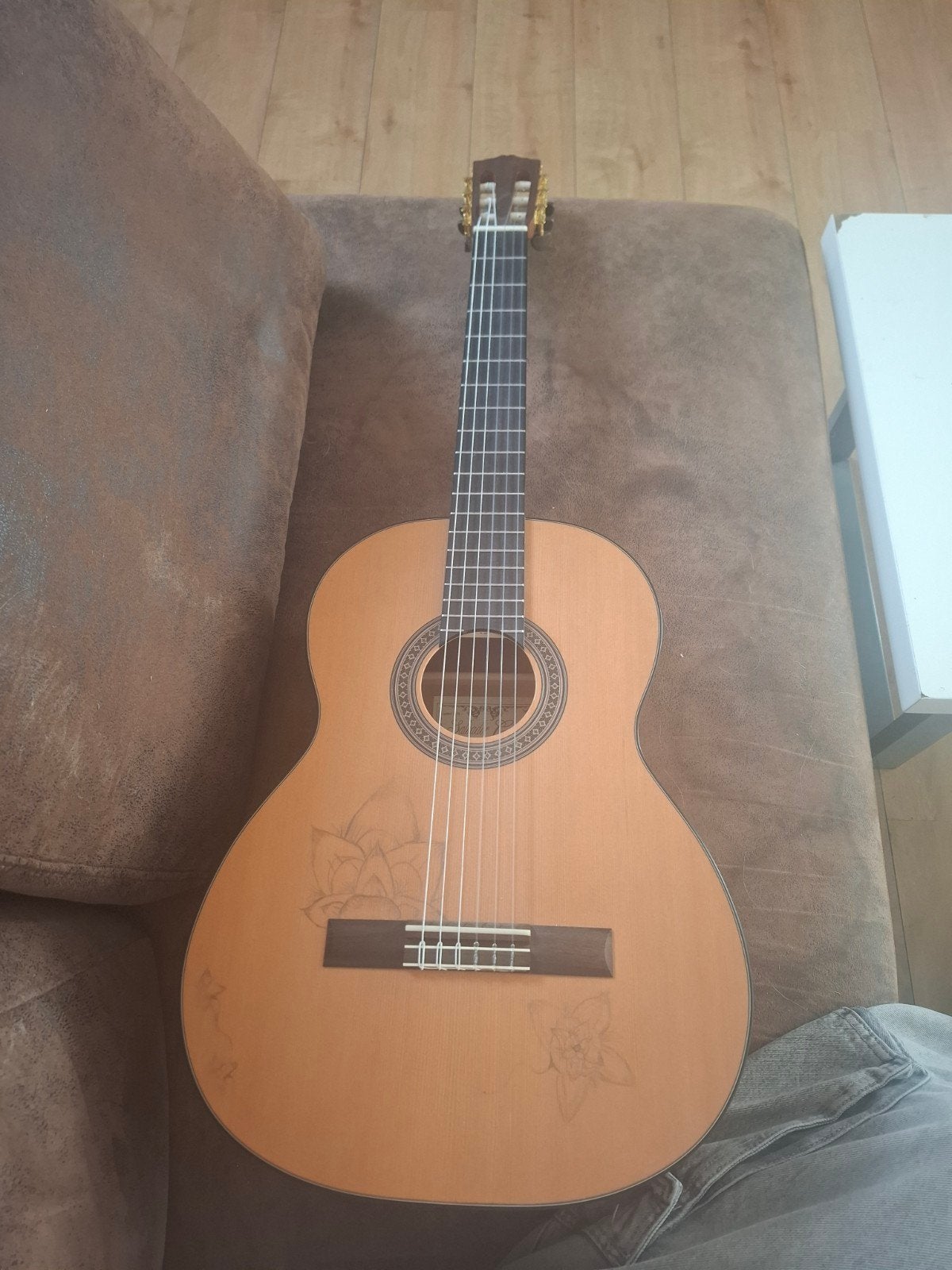 Spanish Guitar, Ophalen, Zo goed als nieuw, Klassieke of Spaanse gitaar, Met koffer