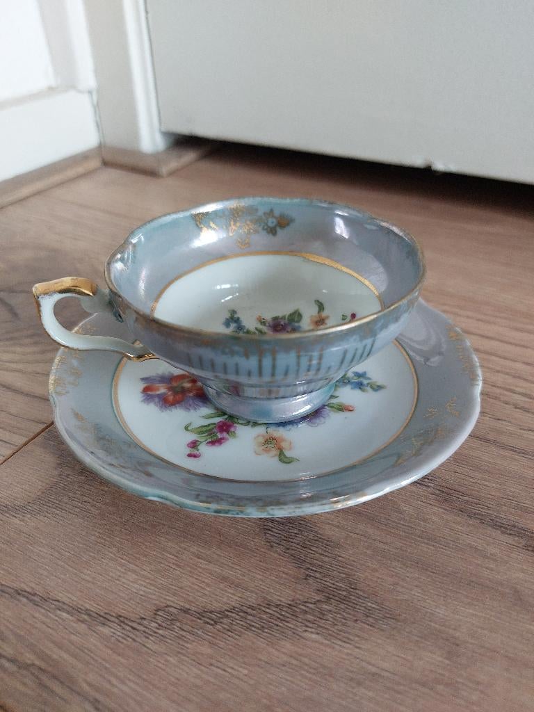 vintage theekop + schotel waarschijnlijk Hammersley Engeland, Antiek en Kunst, Ophalen