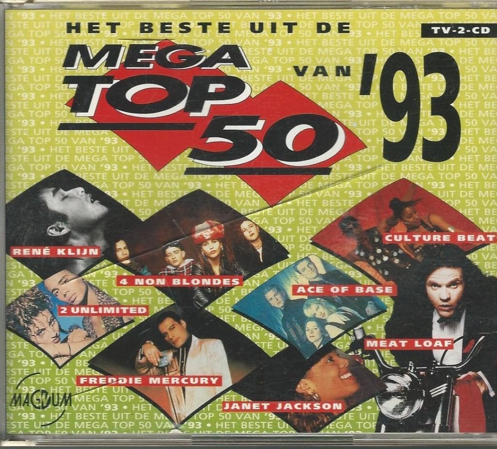 Mega top 50 van 93 = 2cd BOX oa.Mercury,Prodigy,REM= 2x 0,99, Cd's en Dvd's, Ophalen of Verzenden, Zo goed als nieuw, Pop