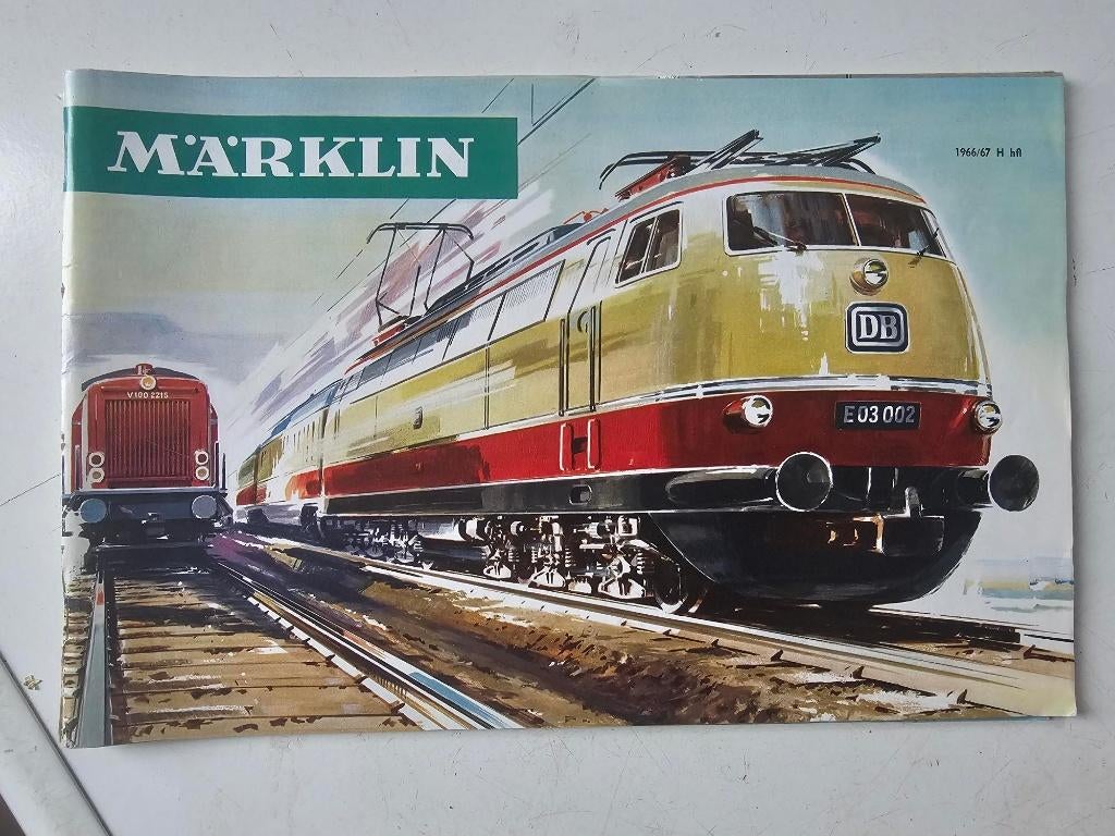 modeltrein Marklin katalogus, folder, Hobby en Vrije tijd, Modeltreinen | H0, Wisselstroom, Gebruikt, Märklin, Boek, Tijdschrift of Catalogus