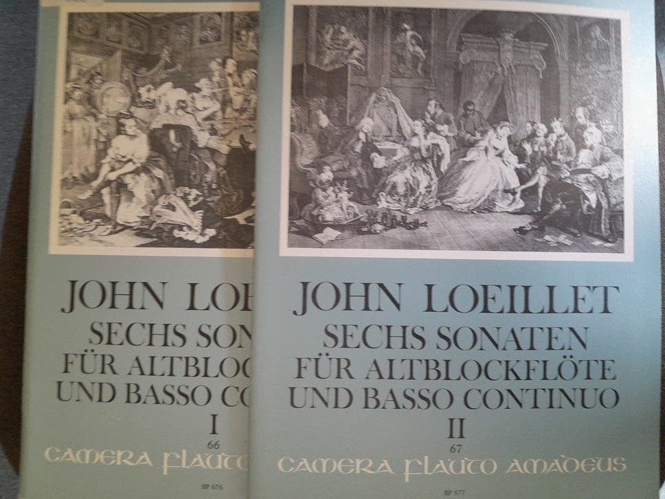 John Loeilett, Sechs Sonaten für Altblockflöte und basso, Ophalen of Verzenden, Zo goed als nieuw, Artiest of Componist, Klassiek