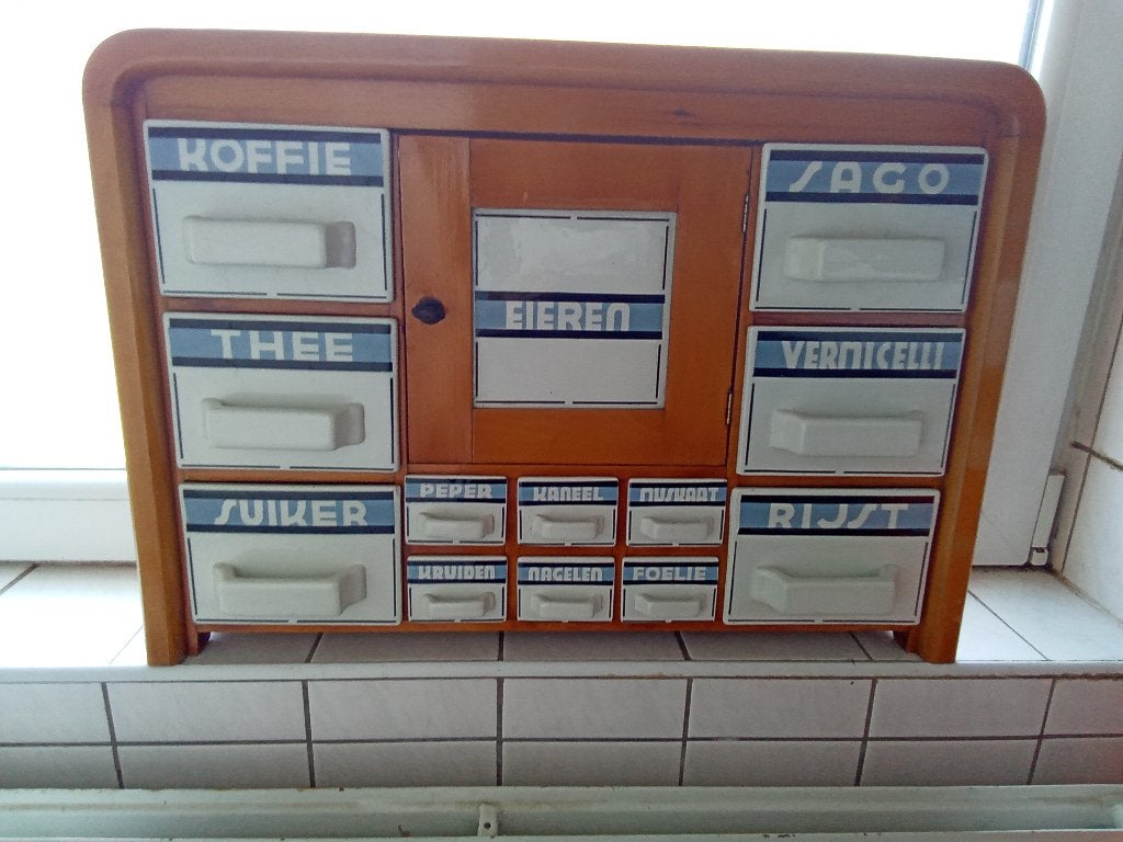 oud hollands kruidenkastje / keukenkastje, Ophalen