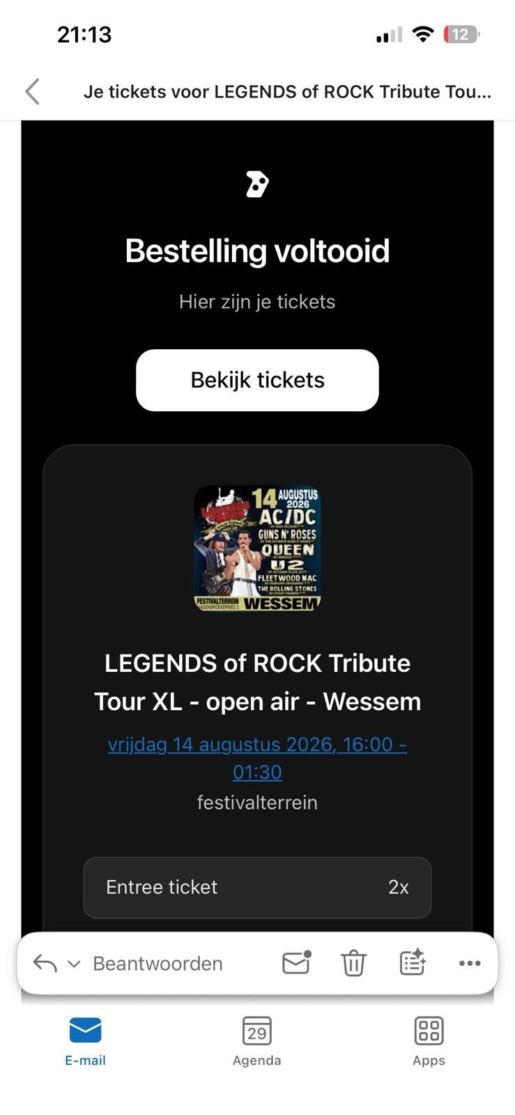 2 tickets voor Legends of Rock Wessem, Tickets en Kaartjes, Twee personen, Augustus, Hard Rock of Metal