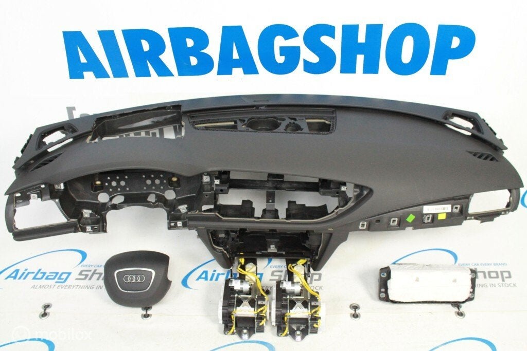 Airbag set - Dashboard 4 spaak HUD zwart Audi A7 4G, Gebruikt, Ophalen of Verzenden
