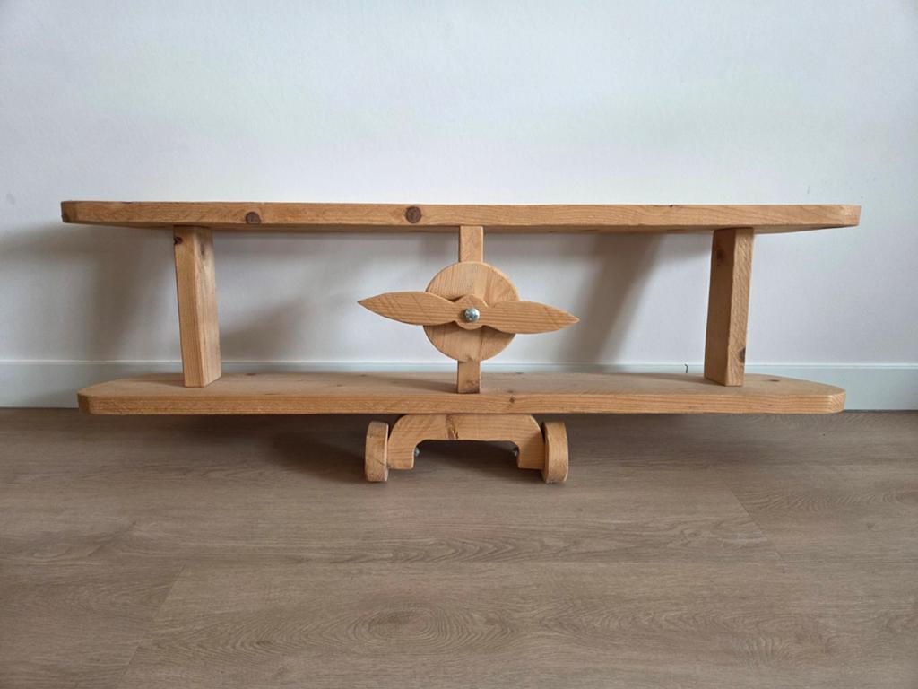 Houten Vliegtuig Boekenplank voor Kinderkamer, Ophalen, Zo goed als nieuw