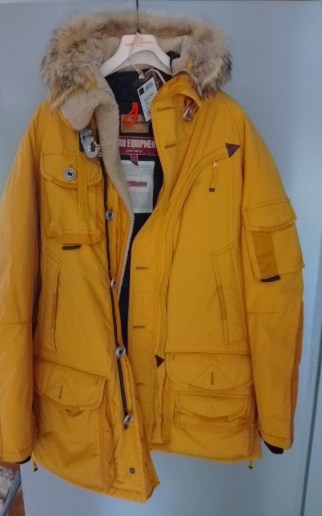 Parajumperjas XL Polar, Verzenden, Geel, Zo goed als nieuw, Maat 56/58 (XL)