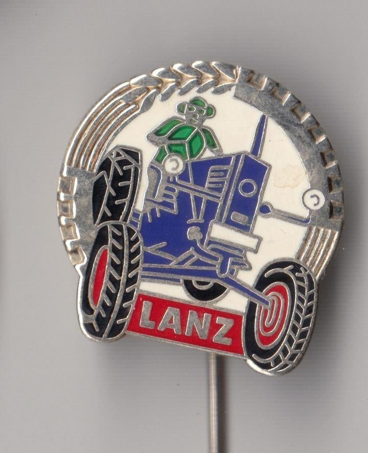 Lanz Tractor emaille speldje, Gebruikt, Niet vindbaar, Niet vindbaar, Speldje of Pin