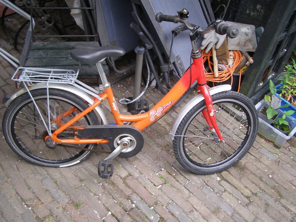 Kinderfiets Puky, rood 20 inch banden. Opknapper., Ophalen, Gebruikt, Puky, Terugtraprem