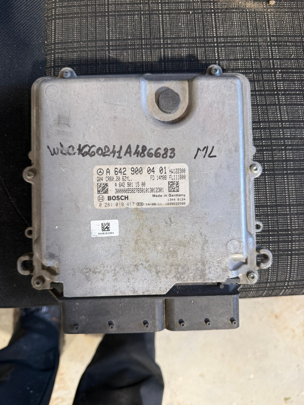 Mercedes-Benz ML166 ECU, contactslot en sleutels, Ophalen, Gebruikt, Mercedes-Benz