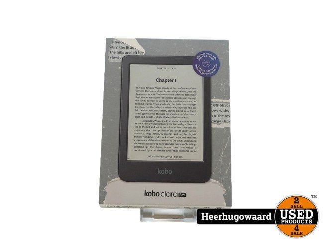 Kobo Clara BW E-Reader Zwart Nieuw in Seal