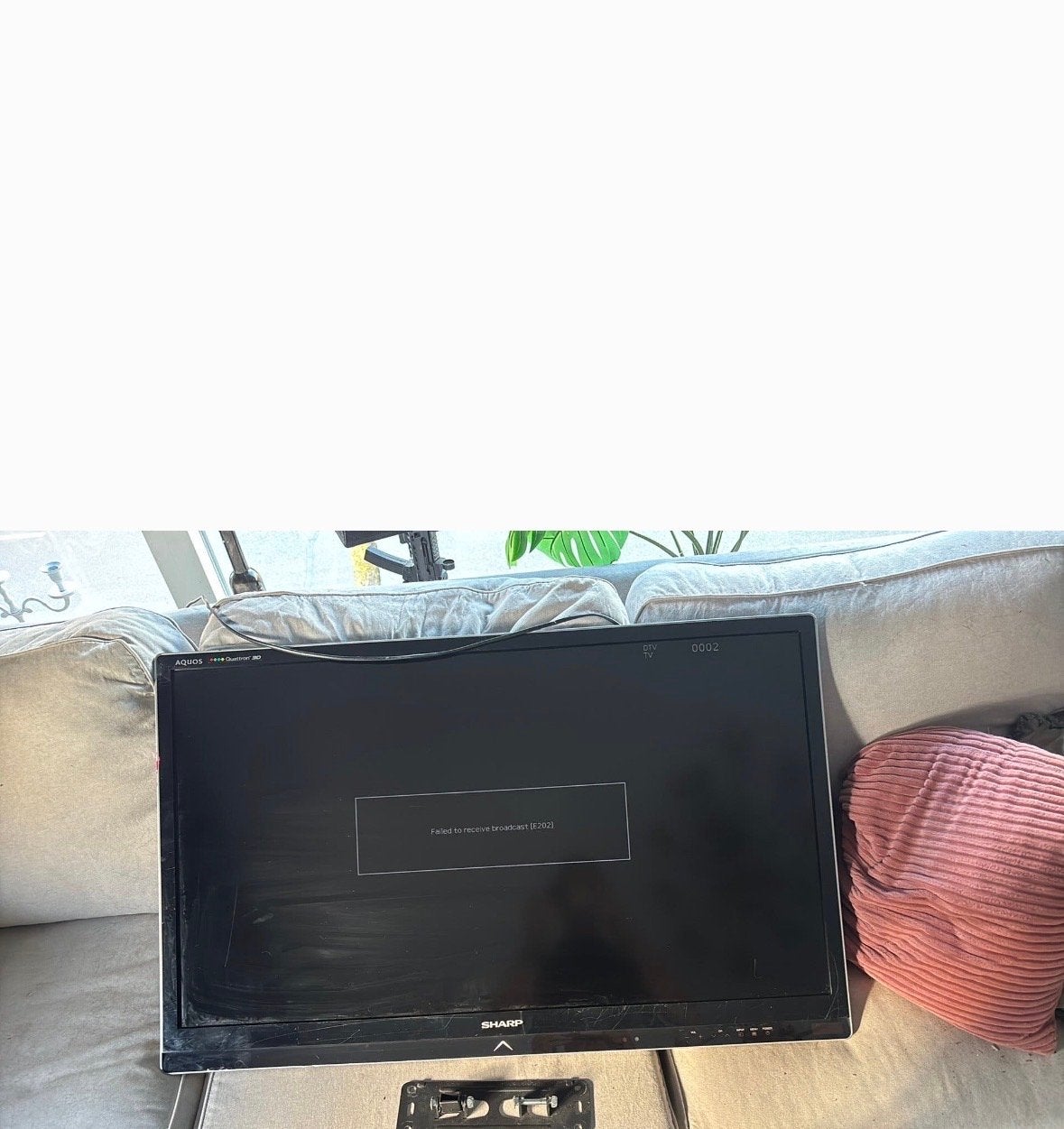 Sharp Aquos TV - 80 cm - Inclusief muurbeugel, Ophalen, Gebruikt, 50 Hz, Sharp
