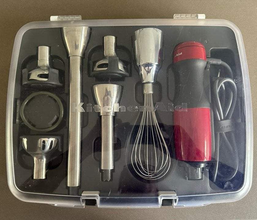 KitchenAid staafmixer met diverse accessoires, Ophalen of Verzenden, Zo goed als nieuw