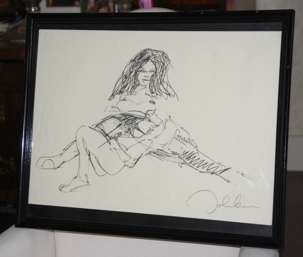 Een litho van Yoko Ono en John Lennon bag one 19401980, Antiek en Kunst, Ophalen of Verzenden