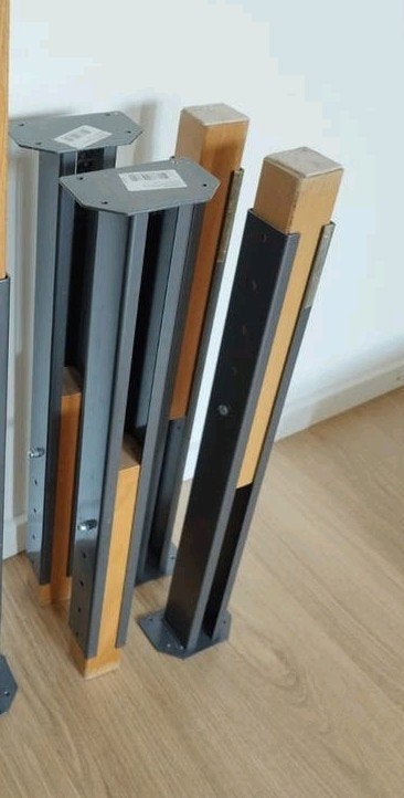 Tafelpoten 4x / te verlengen naar 90 cm, Ophalen, Tafelpoot, Gebruikt, 50 tot 100 cm