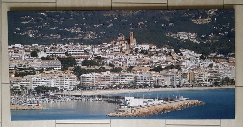 Foto canvas: Zicht op Altea (Costa Blanca) 60x120cm, Ophalen, Nieuw, 100 tot 125 cm, Foto of Poster