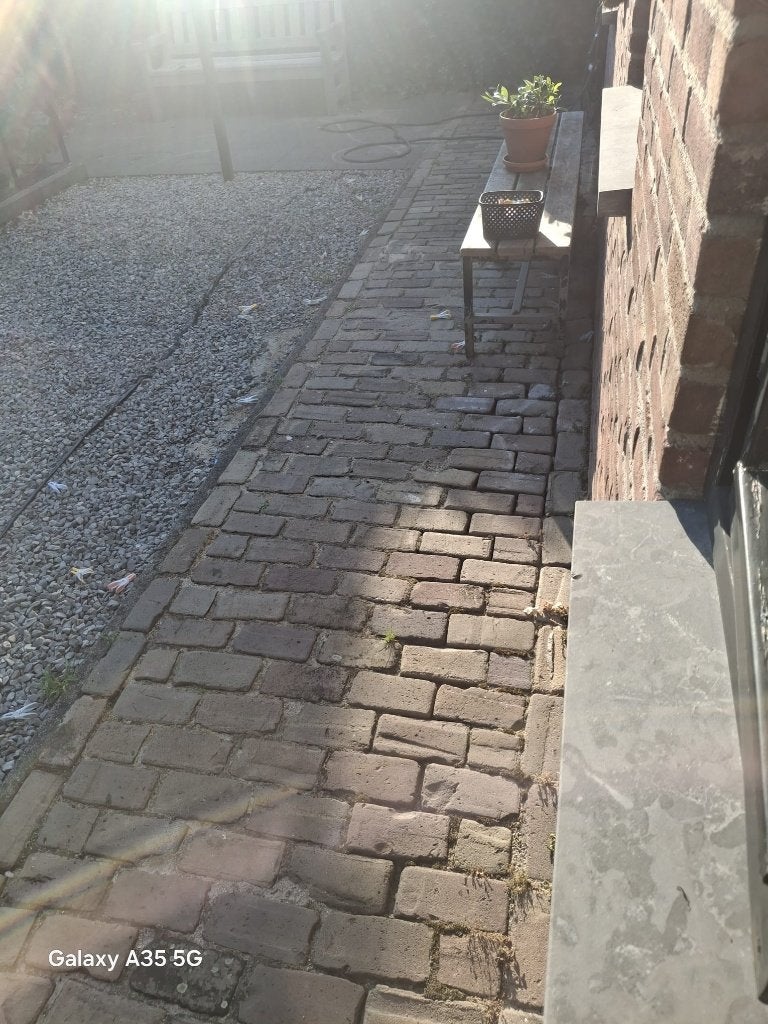 Gebakken klinkers keiformaat partij 25m2, Tuin en Terras, Tegels en Klinkers, Ophalen, Overige materialen, Gebruikt, Klinkers