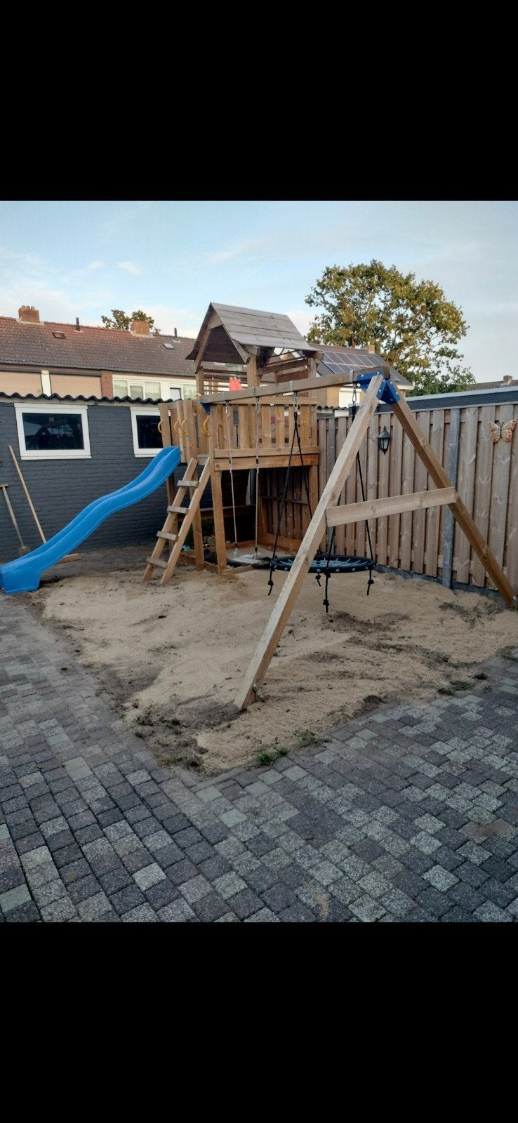 klimrek met schommel en netschommel, Kinderen en Baby's, Speelgoed | Buiten | Speeltoestellen, Ophalen of Verzenden, Schommel