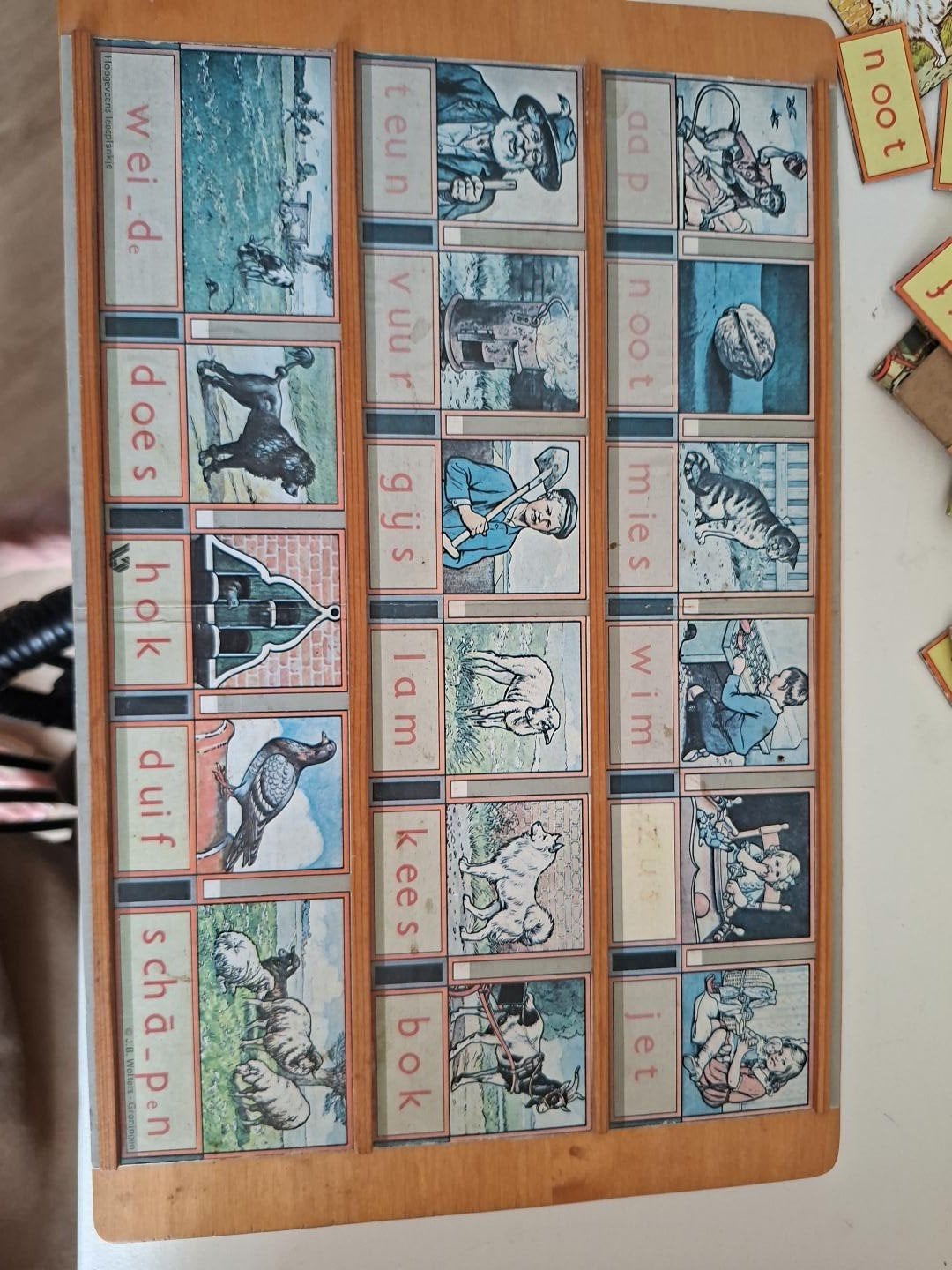 Vintage Aap Noot Mies leesplankje - mist vuur en zus, Ophalen of Verzenden