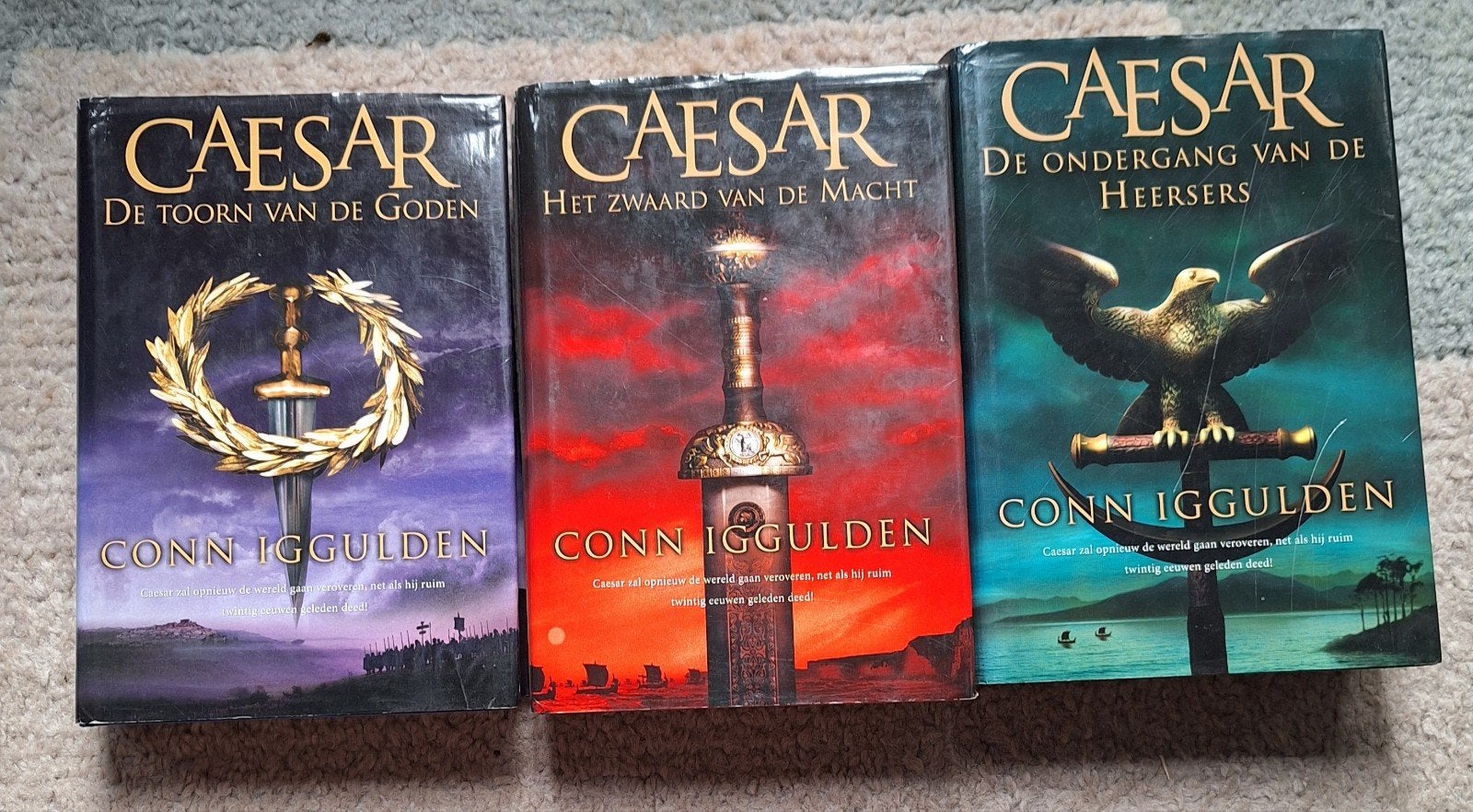 Caesar-serie Conn Iggulden (3 delen, ca. 1500 blz.), Ophalen of Verzenden, Gelezen, Conn Iggulden, Nederland