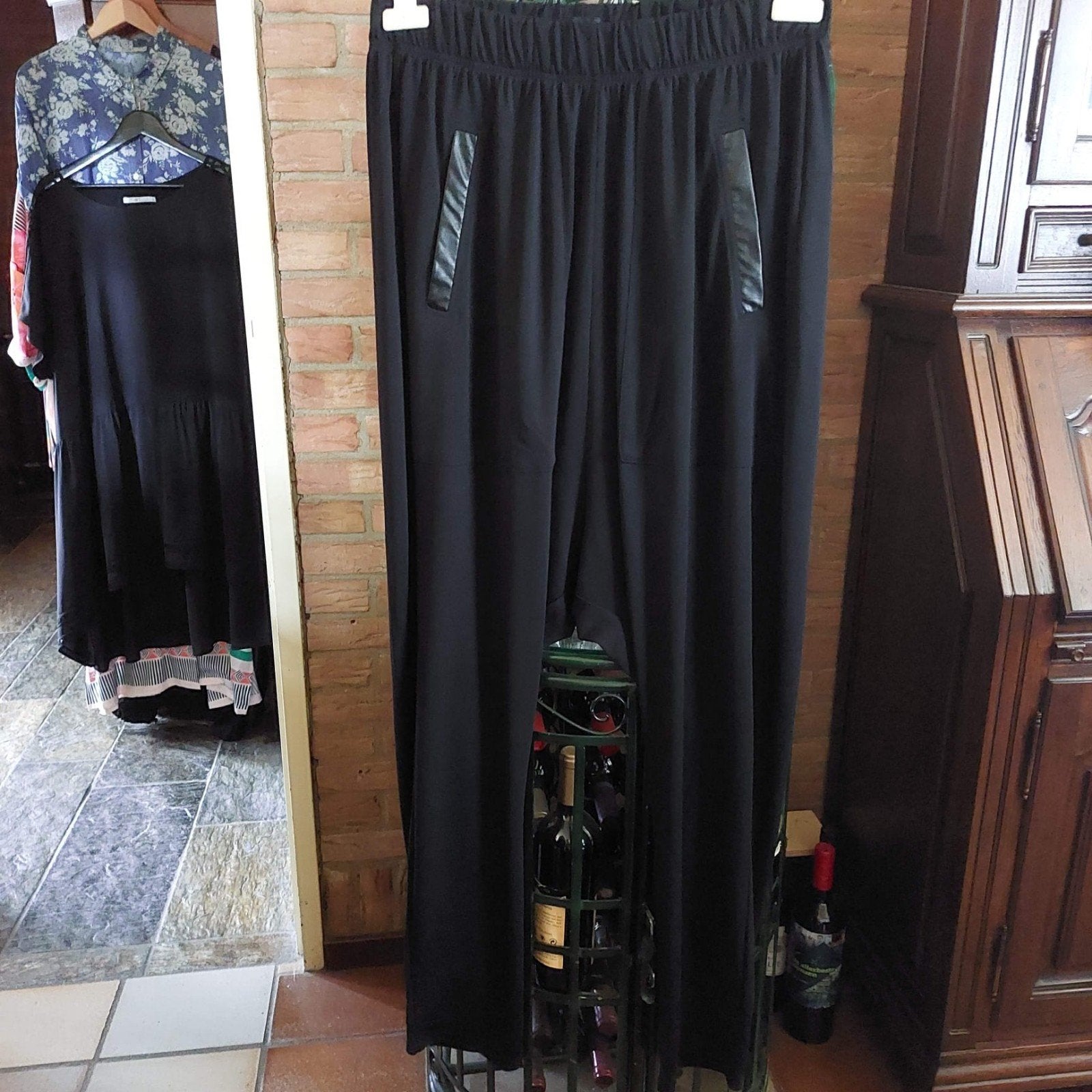Broek van het merk Gozzip.  Maat M. (46/48), Kleding | Dames, Grote Maten, Verzenden, Zwart, Nieuw, Broek of Spijkerbroek