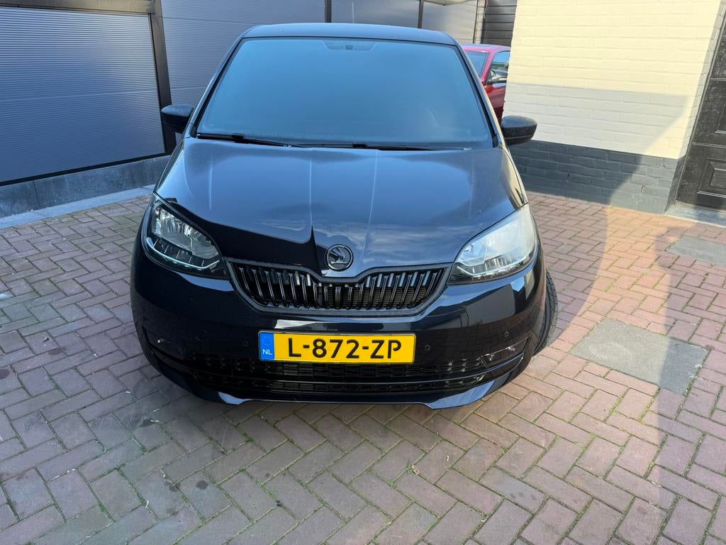 Skoda Citigo exclusief in topconditie, Auto's, Voorwielaandrijving, 4 stoelen, Zwart, Bedrijf