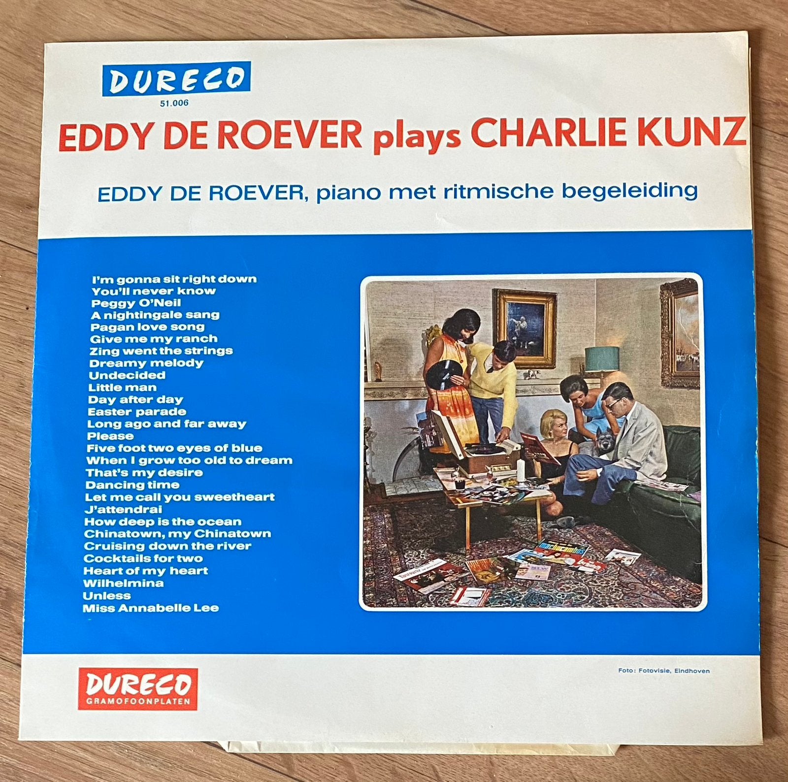 LP EDDY DE ROEVER Plays CHARLIE KUNZ ( NL Dureco ca. 1964 ), Verzenden, Gebruikt