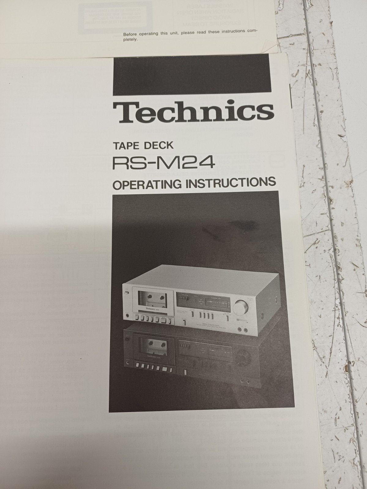 Technics Handleidingen Audio: RS-M24, SL-P177A, SU-Z2, ST-80, Ophalen of Verzenden
