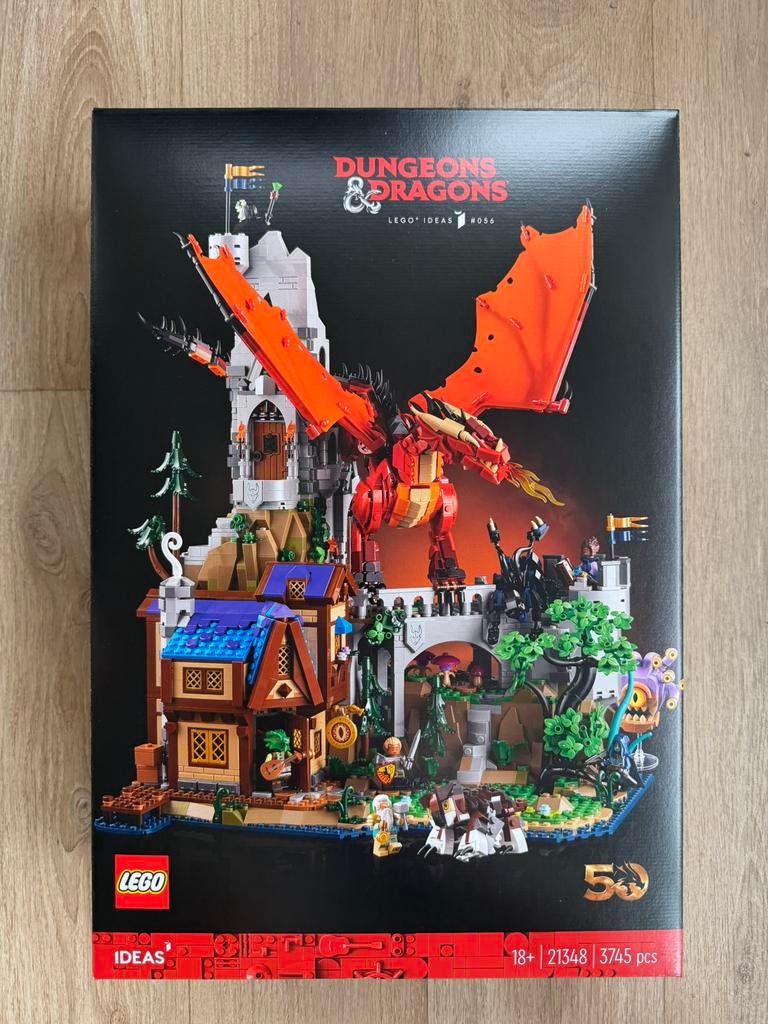 LEGO Ideas 21348 Dungeons & Dragons: Rode Draak's Verhaal, Kinderen en Baby's, Speelgoed | Duplo en Lego, Lego, Nieuw, Ophalen of Verzenden