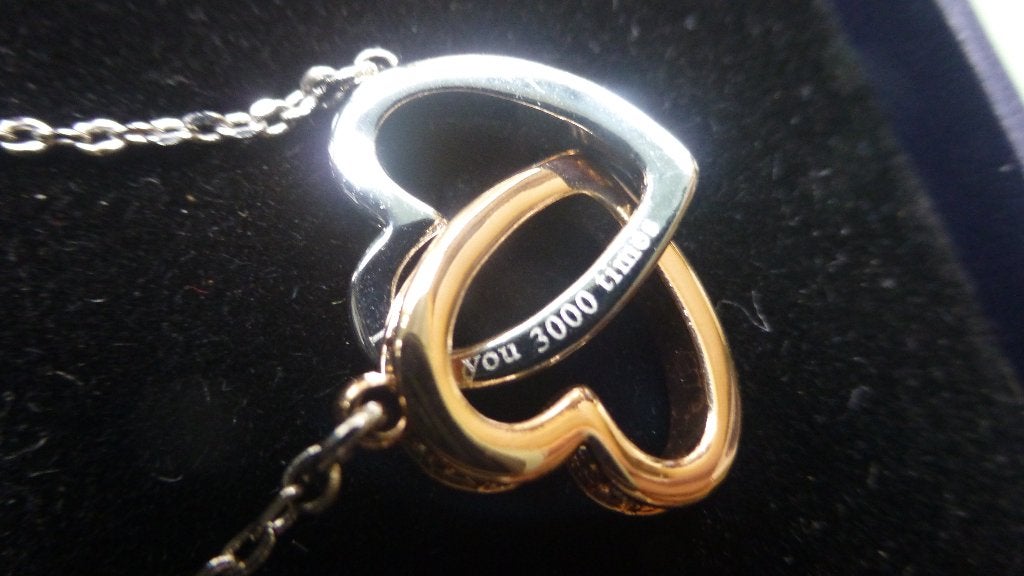 NIEUW gerhodineerd Wit + Rosé Goud verguld Collier KAMI IDEA, Overige materialen, Verzenden, Nieuw, Met edelsteen