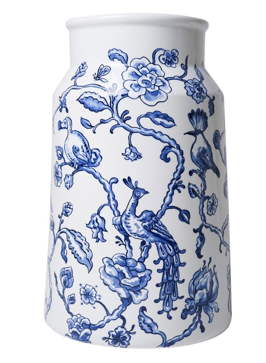 Heinen Delfts Blauw vaas van The Heritage Collection (NIEUW), Huis en Inrichting, Woonaccessoires | Vazen, Nieuw, Minder dan 50 cm