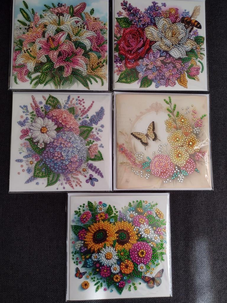 Pakket van 15 dubbele kaarten met envelop (handmade), Nieuw, Ophalen of Verzenden, Overige thema's, Nvt