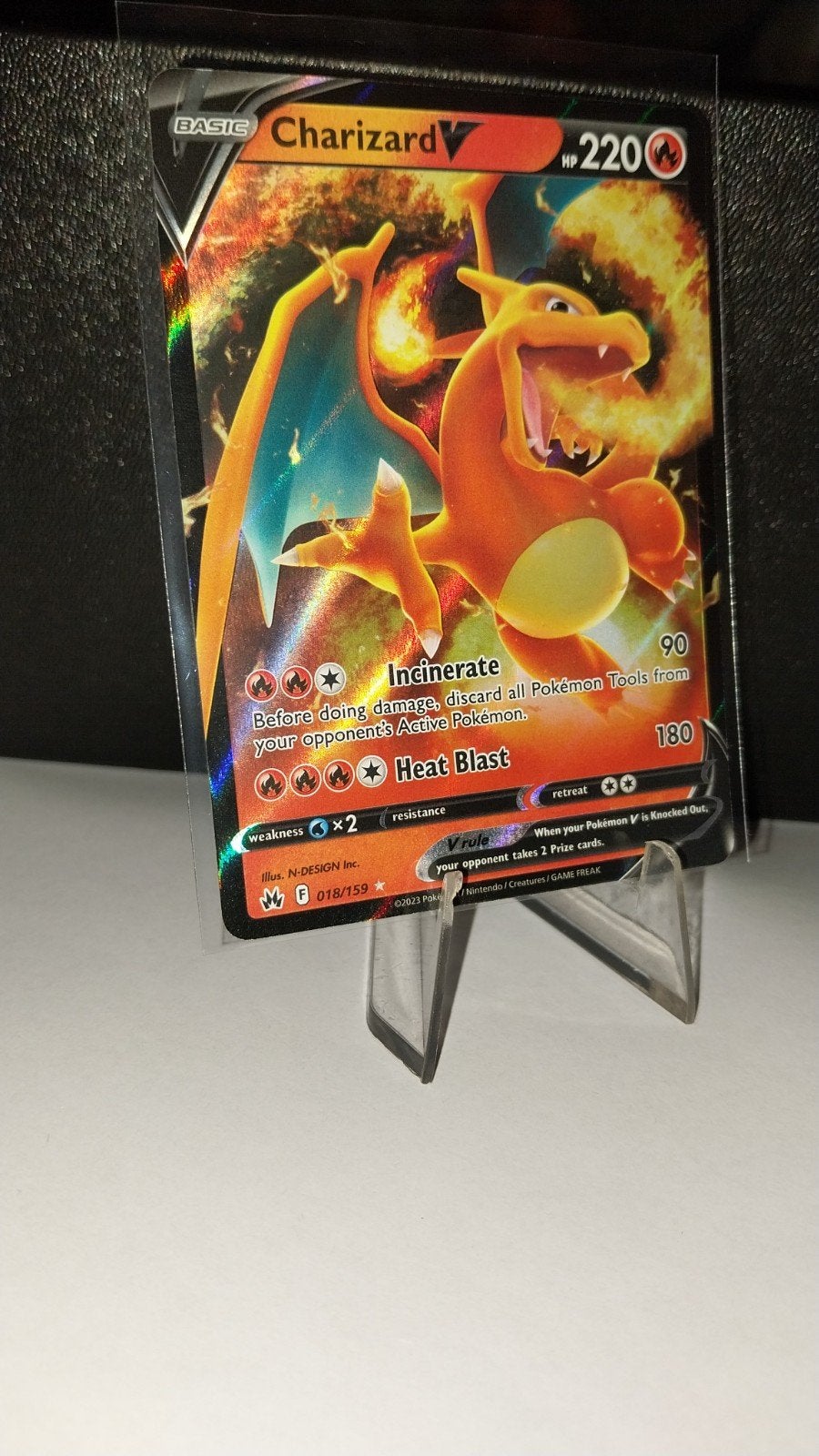 Charizard V  - Crown Zenith (018/159), Ophalen of Verzenden