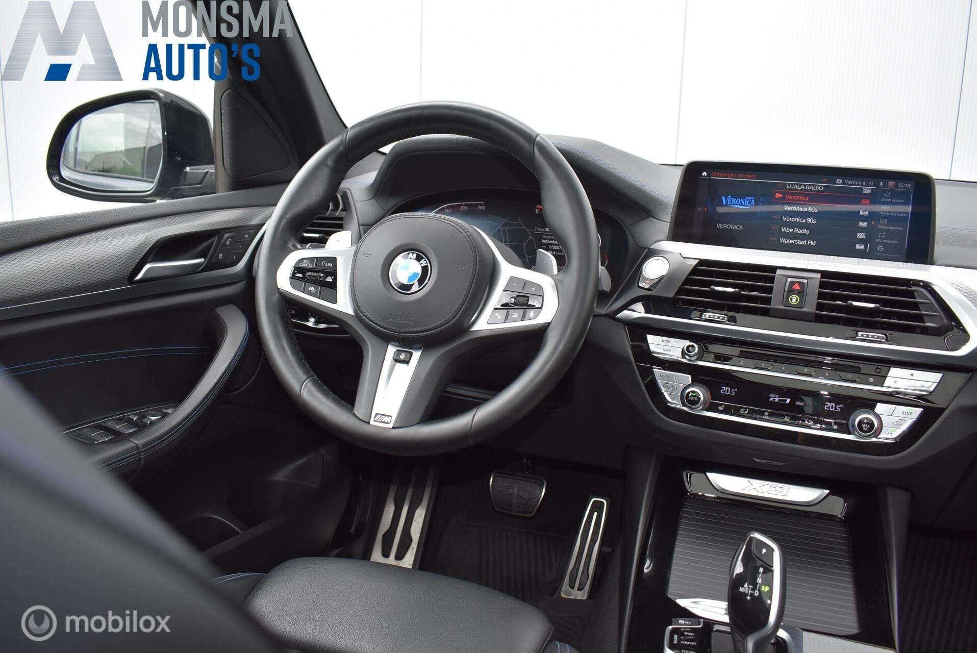 BMW X3 xDrive30d M-Sport Carbonschwarz Pano 360°Cam ACC HUD, Auto's, BMW, Automaat, Gebruikt, 2993 cc, Zwart