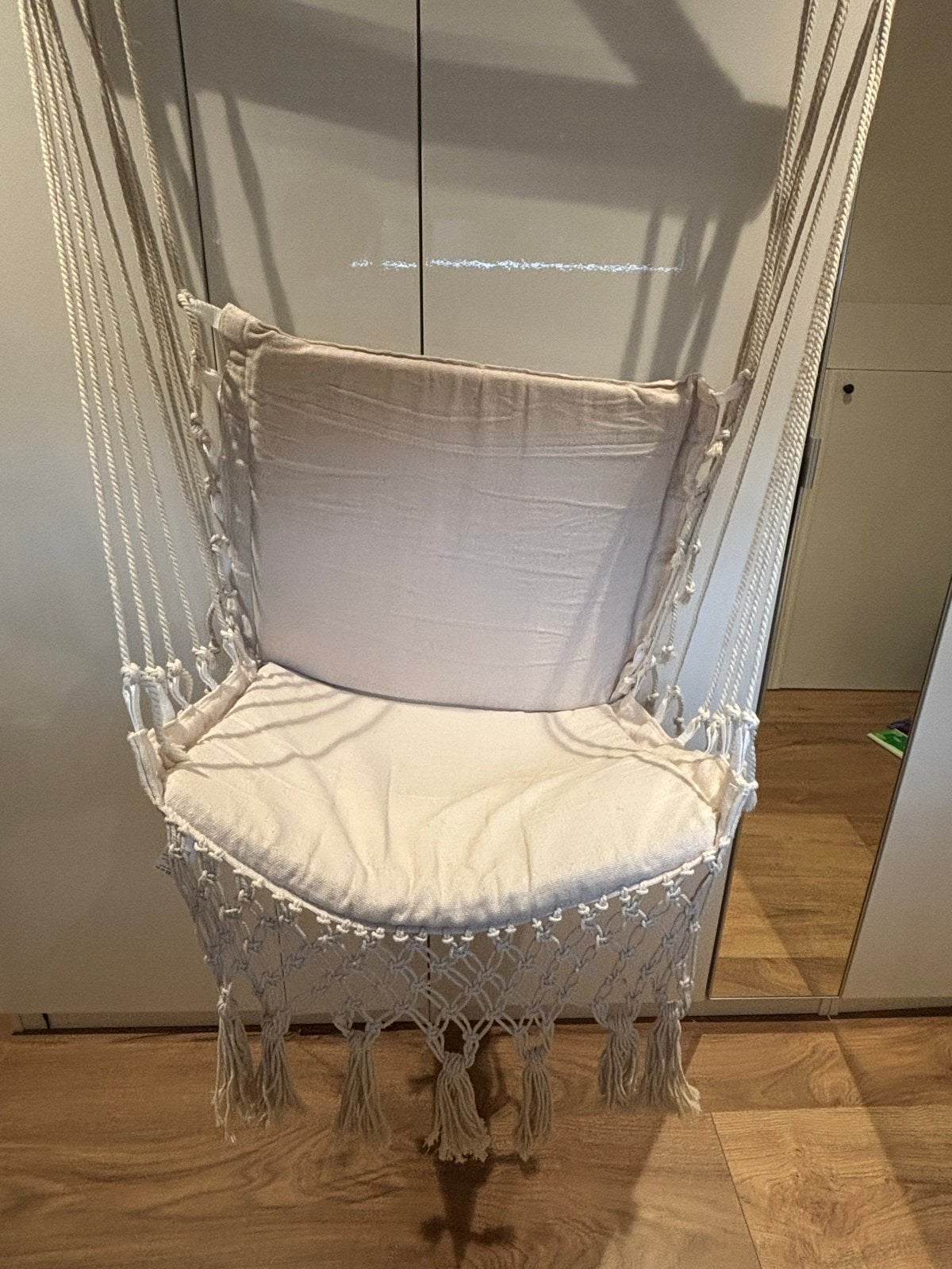 Nieuwe stoffen (outdoor) hangstoel, Ophalen of Verzenden, Nieuw, Eenpersoons, Binnen