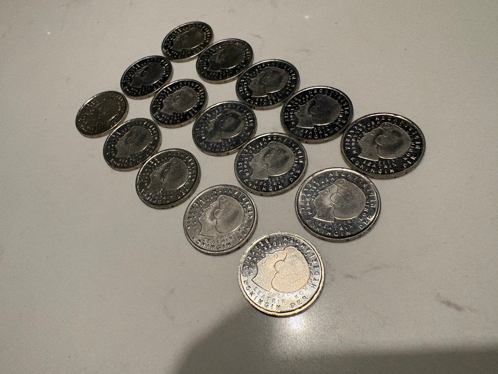 Set van 15 Nederlandse 1 gulden munten Koningin Beatrix, Ophalen of Verzenden, Koningin Beatrix, 1 gulden, Losse munt