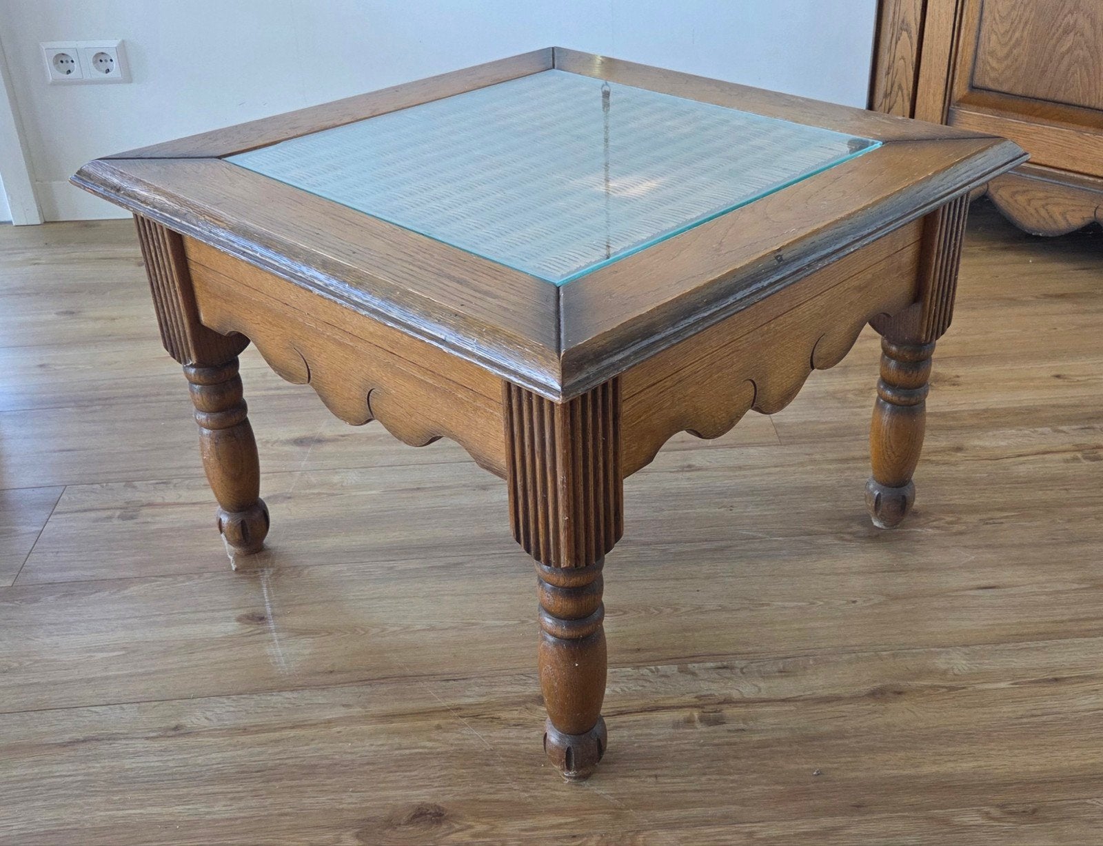 vintage eikenhouten meubelen 2st., Ophalen, Gebruikt, Eikenhout, Klassiek