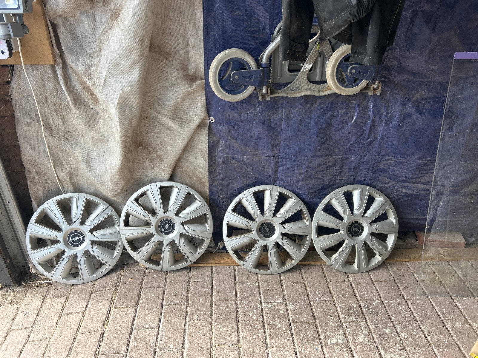 Set van 4 Opel wieldoppen 15 inch, Ophalen of Verzenden, Gebruikt