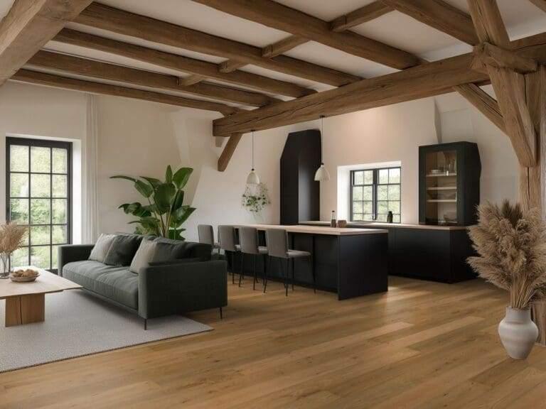 Lamel Parket Rustiek gerookt natural 15mm - vooraf geolied, Bruin, 75 m² of meer, Nieuw, Ophalen of Verzenden