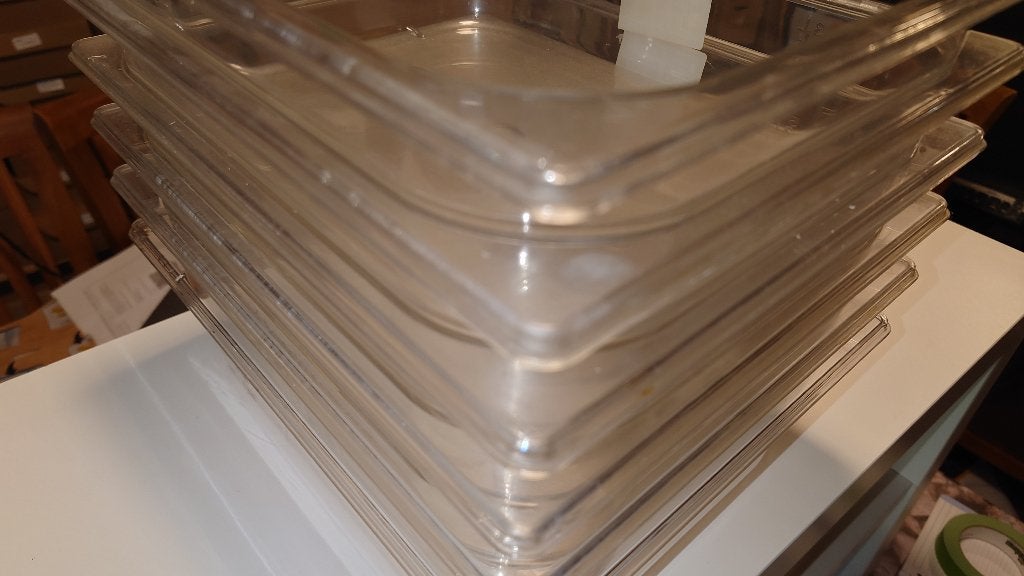 Gastronorm bakken 1/2 x100mm 6.5L, Voorraadpot, Ophalen of Verzenden, Zo goed als nieuw, Kunststof