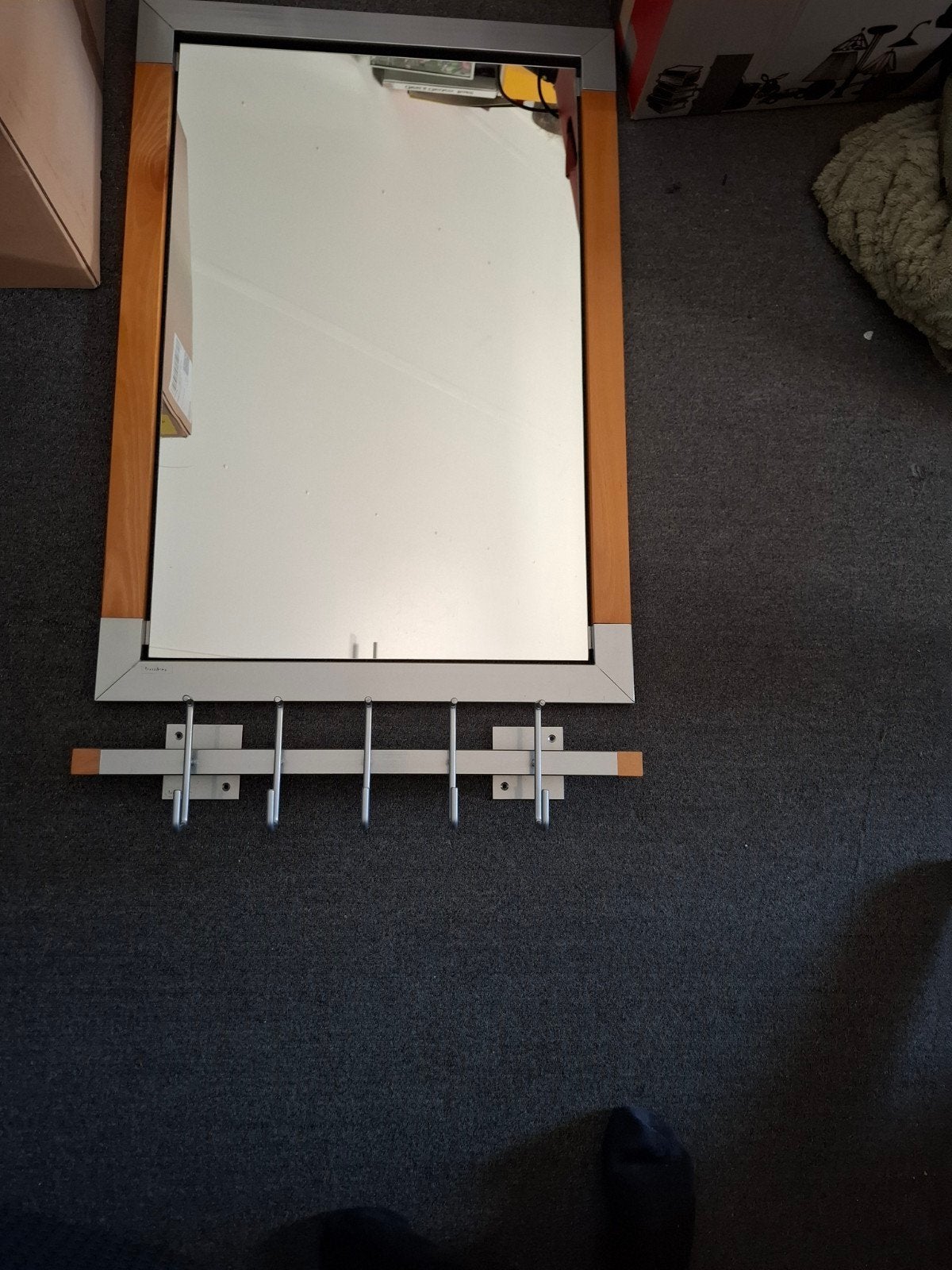 spiegel +Kapstok merk bonydesign, Ophalen, Zo goed als nieuw, Rechthoekig, Minder dan 100 cm
