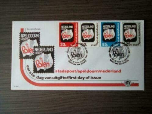 08: Eerstedag-envelop Nederland helpt Polen (1982), Verzenden, Na 1940